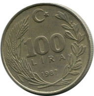 100 LIRA 1987 TURQUIE TURKEY Pièce #AR245.F.A - Turkije