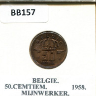 50 CENTIMES 1958 DUTCH Text BELGIUM Coin #BB157.U.A - 50 Centimes