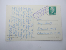 1962 , BAD COLBERG über Hildburghausen   , Klarer Landpoststempel  Auf Karte - Storia Postale