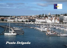 Azores Sao Miguel Island Ponta Delgada Marina New Postcard - Açores