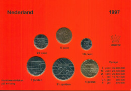 NEERLANDÉS NETHERLANDS 1997 MINT SET 6 Moneda #SET1034.7.E.A - Nieuwe Sets & Testkits