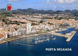 Azores Sao Miguel Island Ponta Delgada Aerial View New Postcard - Açores