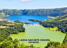 Azores Sao Miguel Island Lagoon Sete Cidades New Postcard - Açores