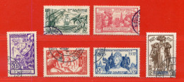 REF102 > NOUVELLE CALEDONIE > N° 166 à 171 Ø - Oblitéré Dos Visible > Used Ø - NCE - Exposition Paris 1937 - Used Stamps