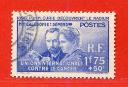 REF102 > NOUVELLE CALEDONIE > N° 172 Ø - Oblitéré Dos Visible > Used Ø - NCE - Pierre Et Marie Curie - Usati