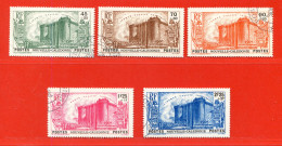 REF102 > NOUVELLE CALEDONIE > N° 175 - 179 Ø - Oblitéré Dos Visible > Used Ø - NCE - 150e Anniversaire De La Révolution - Used Stamps