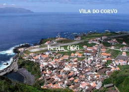 Azores Corvo Island Vila Do Corvo Aerial View New Postcard - Açores
