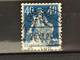 Halvetia Perfin Stamp Used 8K - Perforés