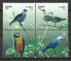 Egypt - 2001 - ( Feasts - Birds ) - Block Of 4 - MNH (**) - Nuevos