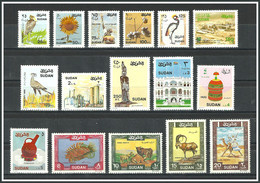 Sudan - 1991 - ( Definitive Set - 8th Issue - Birds, Animals & Flowers ) - Complete Set - MNH (**) - Sudan (1954-...)