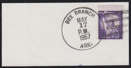 U.S.A.(1957) Bee. Cancel Of Bee Branch, Arkansas On Fragment. - Honeybees