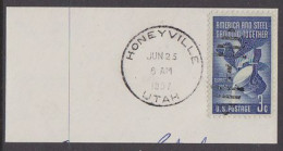 U.S.A.(1957) Honey. Cancel Of Honeyville, Utah On Fragment. - Honeybees