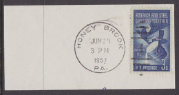 U.S.A.(1957) Honey. Cancel Of Honey Brook, Pennsylvania On Fragment. - Honeybees
