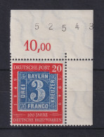 Bundesrepublik 1949 Mi.-Nr. 114 Mit Plattenfehler Strich Unter P Mi.-Nr 114 II - Varietà E Curiosità