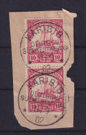 Deutsch-Südwestafrika 1902 Stempel KARIBIB Auf 2x Mi.-Nr. 13, Schönes Briefstück - Africa Tedesca Del Sud-Ovest