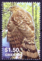 Grenada 2005 MNH, Northern Goshawk (Accipiter Gentilis), Birds Of Prey - Adler & Greifvögel