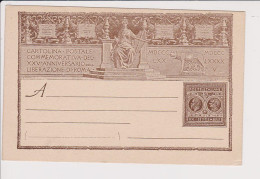 1895 Italia Intero Postale Commemorativo Liberazione Di Roma Nuovo 2 Scan - Marcophilia