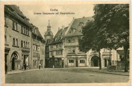 Gotha, Unterer Hauptmarkt Mit Hospitalkirche - Gotha