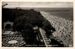 Ostseebad Kolberg - Strand Mit Strandschlossplatte - Pommern