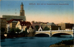 Breslau - Blick Nach Der Werderbrücke - Schlesien