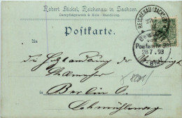 Reichenau In Sachsen - Dampfsägewerk Jäckel 1893 - Schlesien - Schlesien