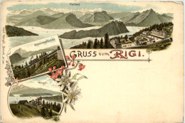 Gruss Vom Rigi - Litho Carl Künzli - Altri & Non Classificati