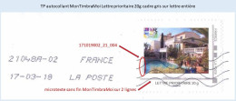 FRANCE - MonTimbraMoi Villa Avec Piscine Sur Enveloppe De 2018 - Lettre Prioritaire 20g - Covers & Documents