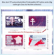 FRANCE - MonTimbraMoi IDT 75° Anniversaire Appel 18 Juin 1940 - 4 TP Neufs ** Issus Du Feuillet Collector - Unused Stamps