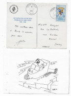 Carte EXPEDITION ANTARTIQUE Càd TERRE ADELIE / T.A.A.F. 01/01/63 - Covers & Documents