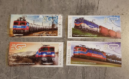 ROMANIA 2019 TRANSPORT GFR TRAINS RAILWAYS SET CTO-USED - Usado