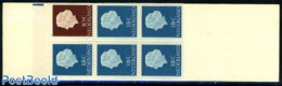 Netherlands 1965 5x18c, 1x10c Booklet, Thick Blue Register Line, Mint NH, Stamp Booklets - Nuevos