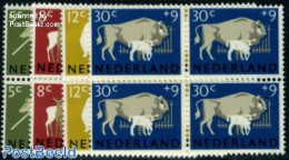 Netherlands 1964 Animals 4v, Blocks Of 4 [+], Mint NH, Health - Nature - Disabled Persons - Animals (others & Mixed) -.. - Nuevos