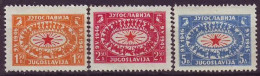 YUGOSLAVIA 494-496,unused - Ungebraucht