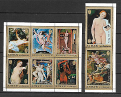 Ajman 1971 Art - Paintings - Nude MNH - Nudes