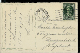 Seul Sur Carte N° 328  Infirmière Au Bandeau - Obl. BRUXELLES 31/12/1930 - Storia Postale