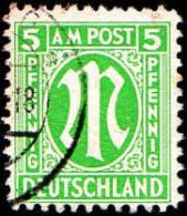 Allemagne Zone Anglo-Américaine Poste Obl Yv: 4A Mi:3 M (Beau Cachet Rond) - Usati