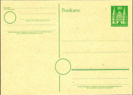 Allemagne Zone Anglo-Américaine Entier Postal (99) Holstentor Lübeck - Used