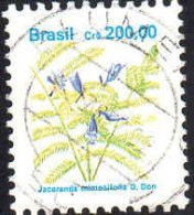 Brésil Poste Obl Yv:2023/2024 Fleurs (TB Cachet Rond) - Gebraucht