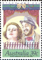 Australie Poste N** Yv:1118a Mi:1157C Stage The 20s Gladys Moncrieff & Roy Rene Dentelé 14x13¼ - Mint Stamps