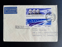 RUSSIA USSR 1965 LETTER MOSCOW TO ELGERSBURG 09-08-1965 SOVJET UNIE CCCP SOVIET UNION SPACE - Lettres & Documents