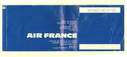 BILLET DE PASSAGE 0579223020758-"SAYADA-VOYAGES PARIS -NICE  TEL AVIV 1976 - World