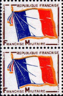France FM N** Yv:13 Mi:13 Drapeau National Paire - Francobolli  Di Franchigia Militare