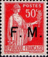 France FM N* Yv: 7 Mi:7 Type Paix De Laurens (sans Gomme) - Francobolli  Di Franchigia Militare