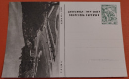 Yugoslavia C1958 Montenegro - Ulcinj Beach View - Illustrated Unused Postal Stationery Card 10 Dinars RR!! - Enteros Postales