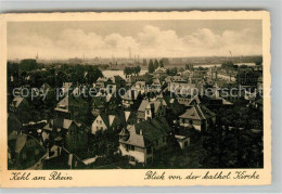 43330645 Kehl Rhein Panorama Blick Von Der Katholischen Kirche Kehl Rhein - Kehl