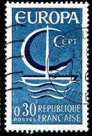 France Poste Obl Yv:1490 Mi:1556 Europa Cept Voilier Stylisé (TB Cachet Rond) (Thème) - 1966