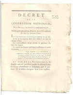 BOYER-FONFREDE  - DECRET DE LA CONVENTION NATIONALE PORTANT QU'IL SERA FAIT UN EMPRUNT - 1701-1800