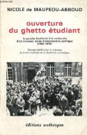 Ouverture Du Ghetto étudiant La Gauche étudiante à La Recherche D'un Nouveau Mode D'intervention Politique (1960-1970) - - Politik
