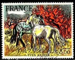 France Poste Obl Yv:2026 Mi:2131 Yves Brayer Chevaux En Camargue (Beau Cachet Rond) (Thème) - Paarden