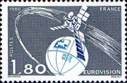 France Poste N** Yv:2073 Mi:2191 Eurovision Satellite (Thème) - Europe